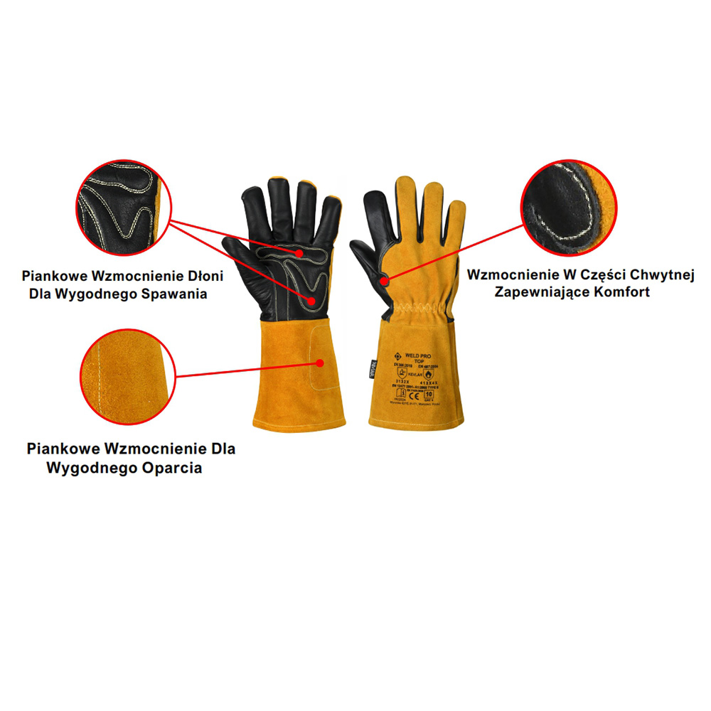 PSW WELD PRO TOP  Rękawice Spawalnicze TIG