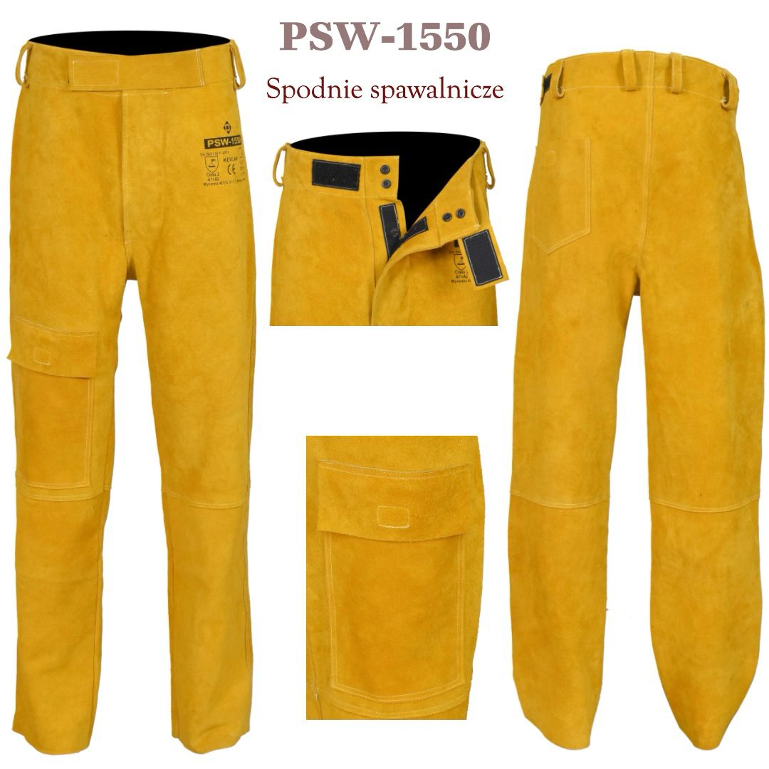 PSW-1550 Skórzane spodnie spawalnicze