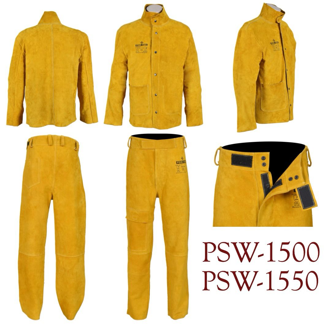 PSW-1550 Skórzane spodnie spawalnicze